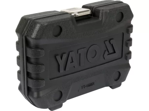 YATO Ütvecsavarozó dugókulcs készlet rövid, 1/2”, CrMo SCM-440, 13 részes (YT-10251)