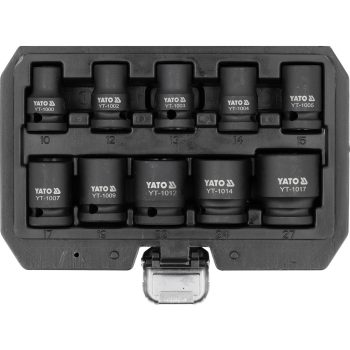   YATO Gépi pneumatikus dugókulcs készlet, 1/2", 10 db-os (YT-10252)