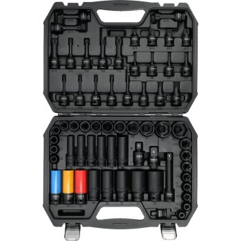   YATO GÉPI DUGÓKULCS és BIT KÉSZLET 1/2", 64 darabos (YT-10260)