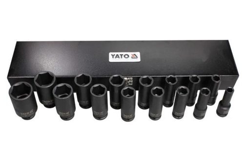 YATO Gépi dugókulcs készlet 1/2" / hosszú / 10-32 mm / 15 db-os (YT-1055)