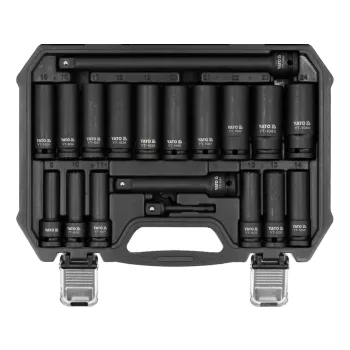   YATO Levegős gépi dugókulcs készlet hosszú 19 db-os (YT-10556)