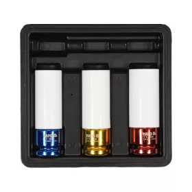   YATO Dugókulcs készlet alufelnihez 3 részes 1/2" 17,19,21mm (YT-1056)