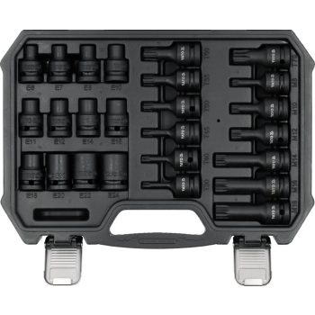   YATO gépi bit és dugókulcs készlet 25 darabos,  CrMo  (YT-1157)