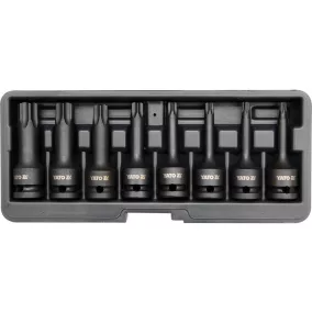   YATO Bit dugókulcs készlet gépi Torx 1/2" 8 részes T30-T80 (YT-1065)