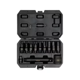   YATO Gépi imbusz és Torx dugókulcs készlet pneumatikus ütvecsavarozóhoz 3/4”, CrMo, 12 részes (YT-10655)