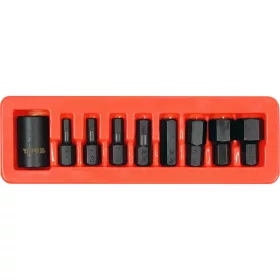   YATO 9 darabos 1/2" Gépi imbusz bit készlet dugókulcs adapterrel (YT-10662)