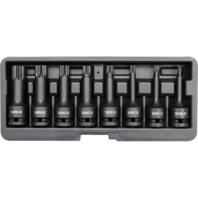  YATO Bit dugókulcs készlet gépi Spline 1/2" 8 részes M5-M18 (YT-1069)