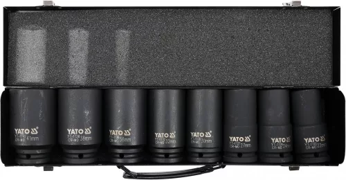 YATO Gépi dugókulcs készlet 3/4" / hosszú / 22-41 mm / 8 db-os (YT-1155)