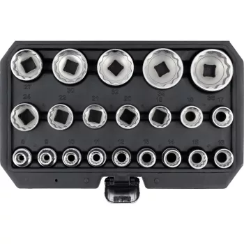   YATO 12 Szögű dugókulcs készlet, 1/2", 8-36 mm ig, 21 db-os (YT-12630)