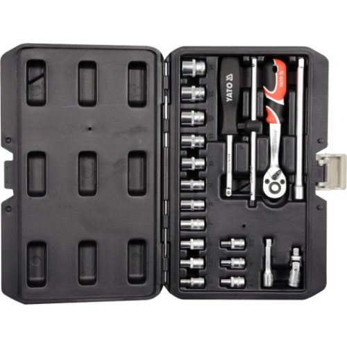 YATO Dugókulcs készlet 20 részes 3,5-14-ig 1/4" CrV (YT-14491)