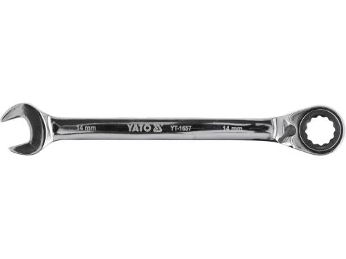 YATO Csillag-villás kulcs racsnis irányváltós 14 mm 72T CrV (YT-1657)