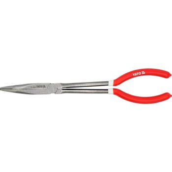 YATO Hosszú hajlított orrú fogó, 285 mm (YT-20411)