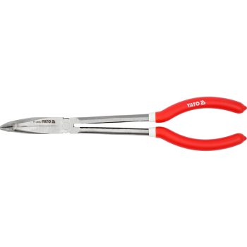 YATO Hosszú hajlított orrú fogó, 285 mm (YT-20412)