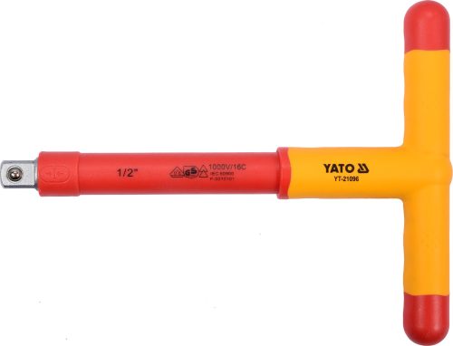 YATO T-alakú hajtókar 1/2" 1000 V-ig szigetelt CrV (YT-21096)