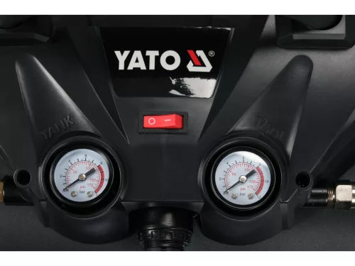 YATO Akkumulátoros kompresszor 6 l, 36 V, 8 bar, 2×3 Ah akkuval (YT-23241)