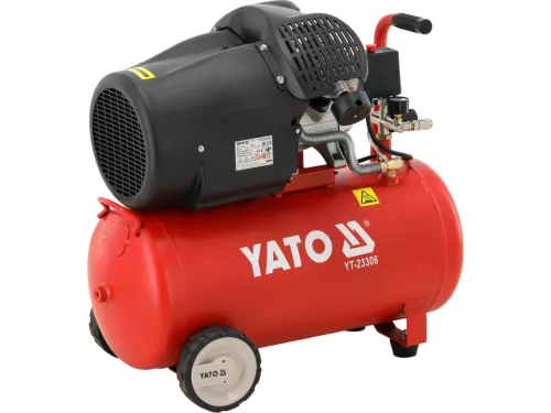 YATO Közvetlen hajtású olajos kompresszor 50 l, 3 LE, 412 l/perc (YT-23306)