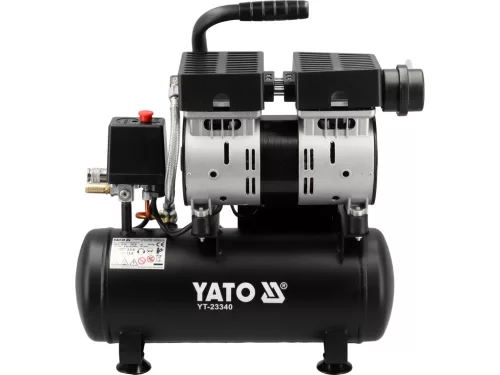YATO Csendes olajmentes kompresszor 6 l, 0.75 LE, 140 l/perc (YT-23340)