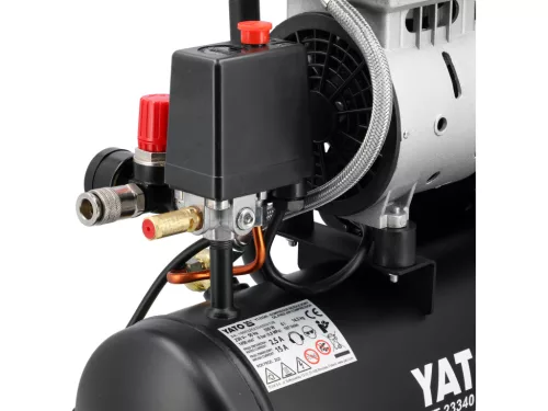 YATO Csendes olajmentes kompresszor 6 l, 0.75 LE, 140 l/perc (YT-23340)