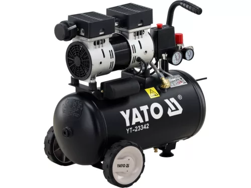 YATO Csendes olajmentes kompresszor 24 l, 1 LE, 140 l/perc (YT-23342)