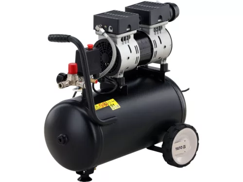 YATO Csendes olajmentes kompresszor 24 l, 1 LE, 140 l/perc (YT-23342)
