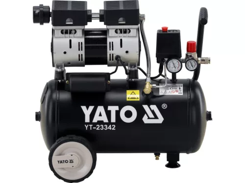 YATO Csendes olajmentes kompresszor 24 l, 1 LE, 140 l/perc (YT-23342)