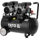 YATO Kompresszor 50 literes tartállyal, olajmentes csendes kivitel, 1,5 kW, 280 l/perc, 8 bar (YT-23345)