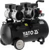 YATO Kompresszor 50 literes tartállyal, olajmentes csendes kivitel, 1,5 kW, 280 l/perc, 8 bar (YT-23345)