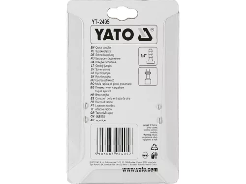 YATO Tömlővég 1/4" cső csatl.YATO (YT-2405)