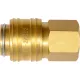 YATO Pneumatikus gyorscsatlakozó 1/4" (6,3 mm) sárgaréz (YT-24092)