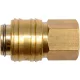 YATO Pneumatikus gyorscsatlakozó 1/4" x 3/8" sárgaréz (YT-24093)