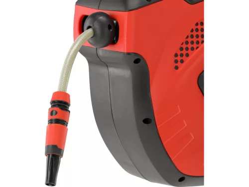 YATO Automata kerti locsolótömlő dob 15 m, 1/2” fali tömlődob auto stop rendszerrel (YT-24258)