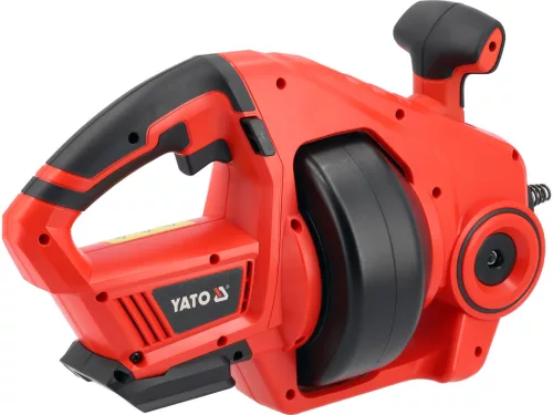 YATO Akkus csőtisztító gép 18 V, 7 m spirállal, 19–50 mm csövekhez, akku nélkül (YT-25041)