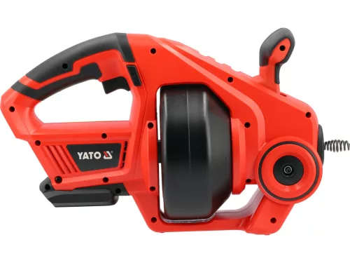 YATO Akkus csőtisztító gép 18 V, 7 m spirállal, 19–50 mm csövekhez, akku nélkül (YT-25041)