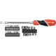 YATO Flexibilis csavarhúzó és bit készlet 31 részes, 1/4”, S2 bitekkel (YT-25972)