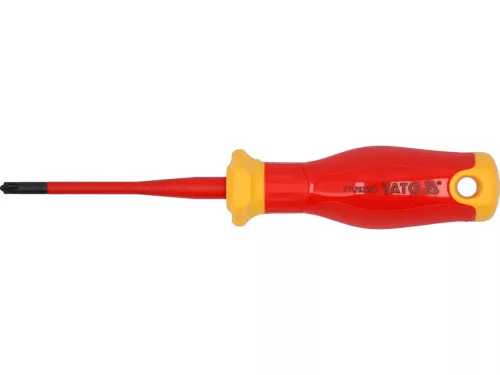 YATO Szigetelt csavarhúzó extra vékony VDE SL/PZ1x80 mm (YT-282662)
