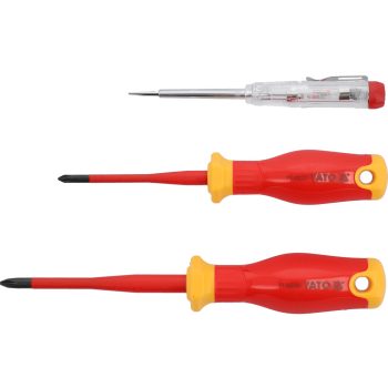   YATO Extra vékony szigetelt csavarhúzó készlet 3 db-os, 1000 Volt (YT-282680)