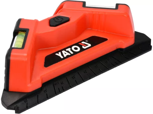 YATO Burkolólézer 90°-os derékszög kijelöléséhez, 10 m, ±1 mm/m, 2 lézervonallal(YT-30410)