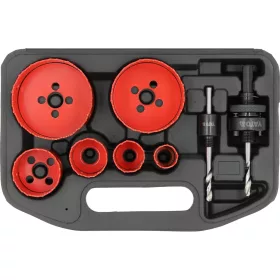   YATO Villanyszerelő bimetál körkivágó készlet, 22–73 mm, 8 részes (YT-3380)
