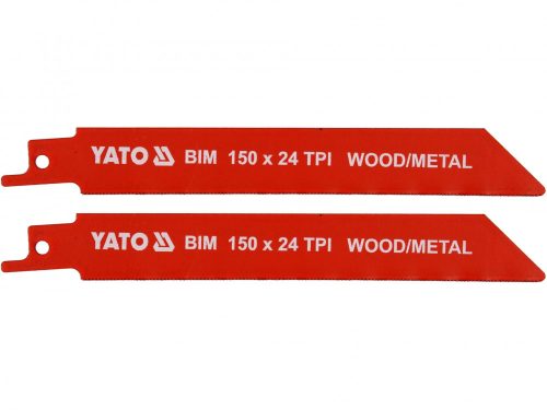 YATO Szablyafűrészlap 150 mm/24TPI bimetál (2 db/cs) (YT-33932)
