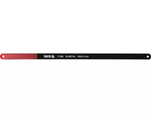 YATO Fémfűrészlap kézi 300/12 24TPI 5 bi-metál (M2+6150) 2db/csomag (YT-3462)