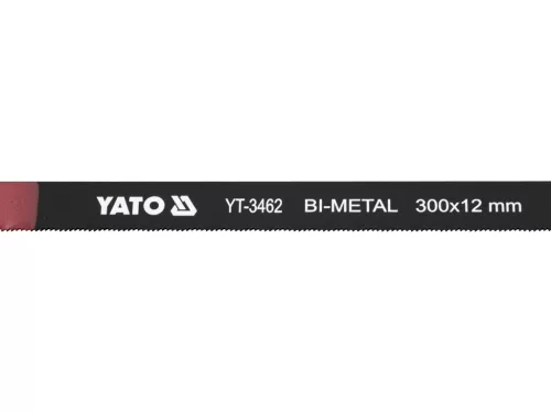 YATO Fémfűrészlap kézi 300/12 24TPI 5 bi-metál (M2+6150) 2db/csomag (YT-3462)