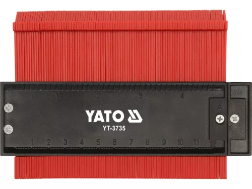 YATO Profilmásoló sablon / kontúrmásoló 125 mm, 44 mm mélységgel, mágnessel (YT-3735)