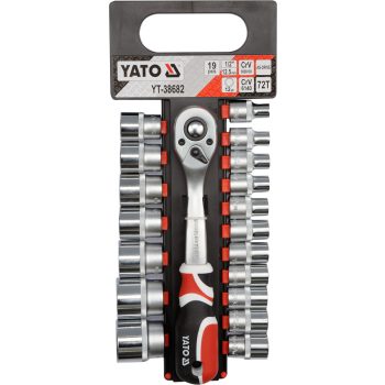 YATO Dugókulcs készlet 19 db 1/2" (YT-38682)
