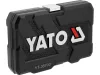YATO Dugókulcs- és bitkészlet 1/4” és 3/8” csatlakozással, 34 részes, 72 fogas racsnival (YT-38700)