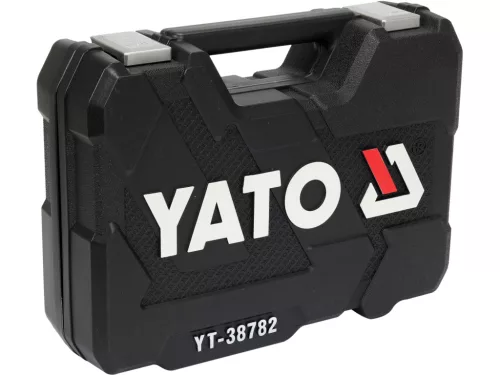YATO Dugókulcs készlet 72 részes 1/2": 10-27 mm, 1/4": 4-13 mm CrV (YT-38782)