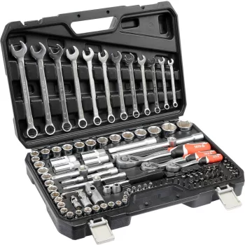   YATO Dugókulcs készlet 111 részes 1/2" 14-32, 1/4" 3,5-13, 3/8" 9-16 CrV (YT-38831)