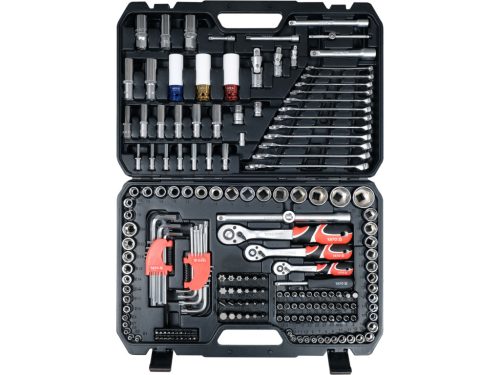 YATO 198 DB-OS SZERSZÁM KÉSZLET 1/4" - 3/8" - 1/2" (YT-38850)