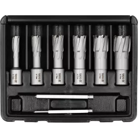   YATO Koronafúró készlet mágneses fúrógéphez, TCT, Weldon, 12–27 mm, 8 részes (YT-43410)