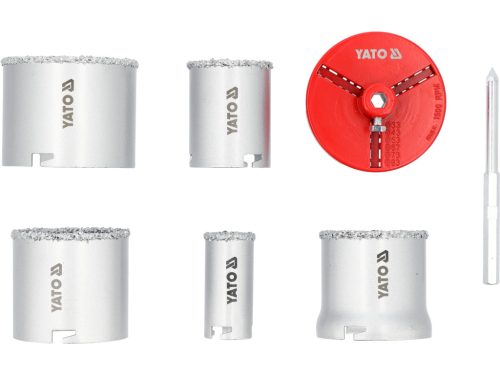 YATO Wolframos körkivágó készlet 33-83 mm, 7 db-os (YT-43920)