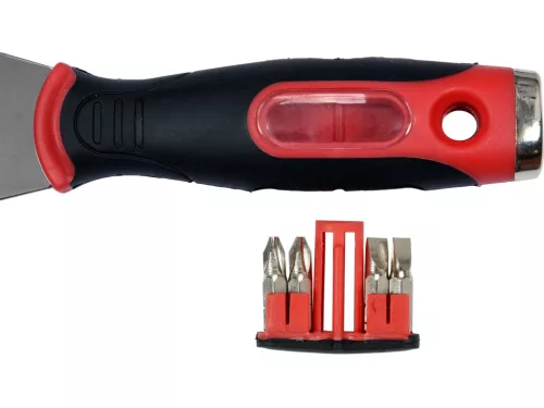 YATO Kaparó spakli multifunkciós inox + 4 db bithegy (YT-52870)